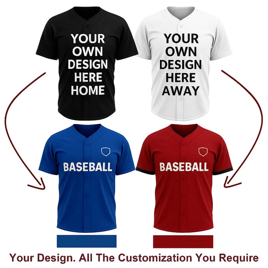 Home & Away Custom Baseball Jersey
