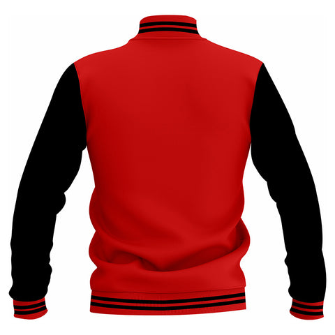 LJ-102 Red Letterman Varsity Customizable Jacket