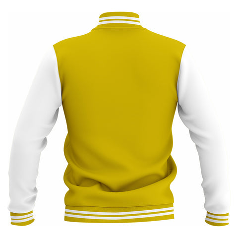LJ-112 Yellow Letterman Varsity Customizable Jacket