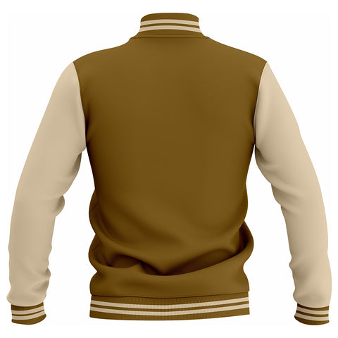 LJ-114 Brown Letterman Varsity Customizable Jacket
