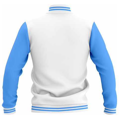 LJ-115 White Letterman Varsity Customizable Jacket