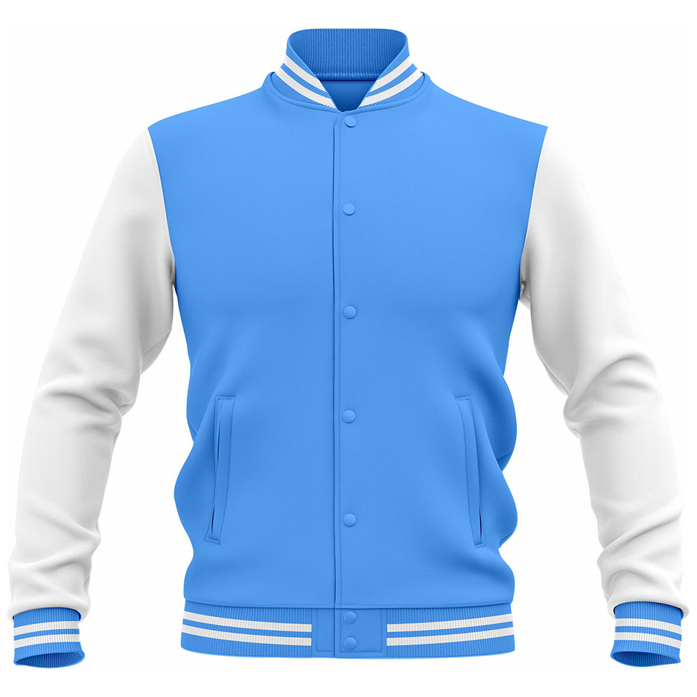 LJ-116 Blue Letterman Varsity Customizable Jacket