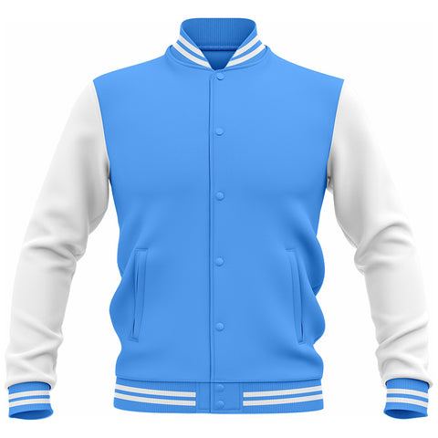 LJ-116 Blue Letterman Varsity Customizable Jacket