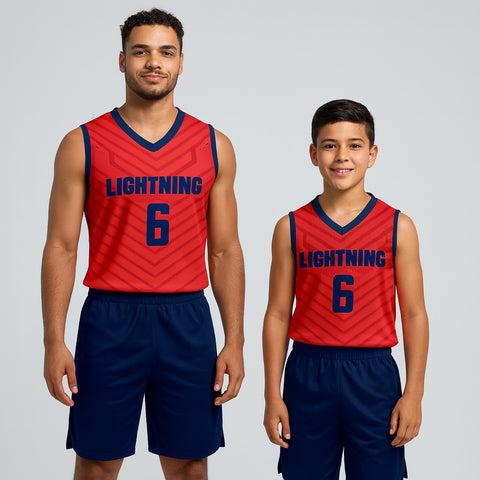 Lyon NS Customizable Basketball Jersey With Optional Shorts