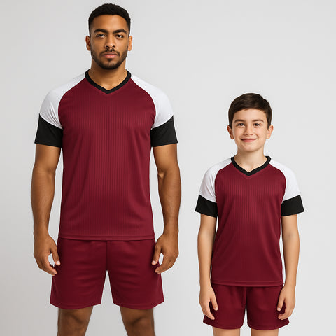Pari Burgandy SB Soccer Uniform Kit