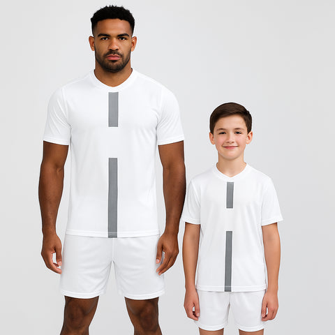Pari White SB Youth Soccer Uniform Kit