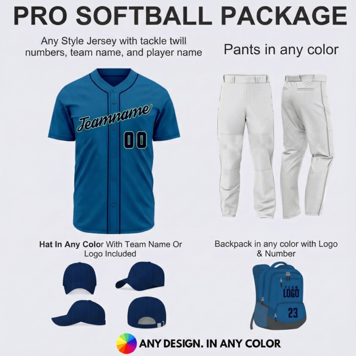 Pro Softball Uniform Package