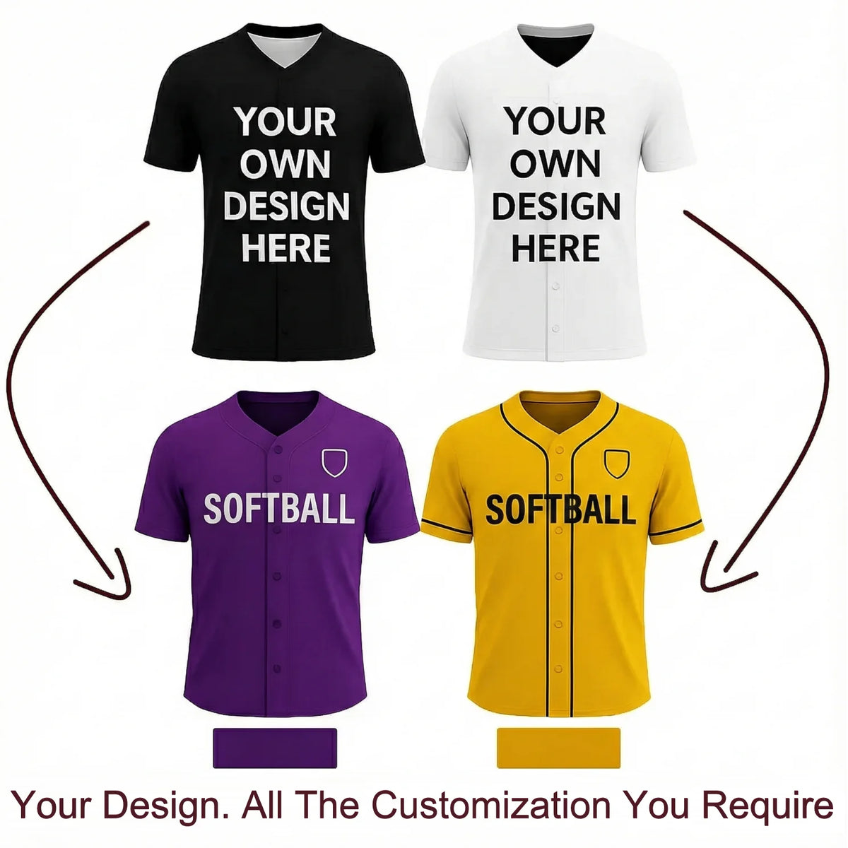 Custom Reversible Softball  Jersey