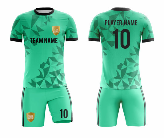 SB 1004 Green Sublimation Custom Soccer Jersey Adult & Youth Unisex