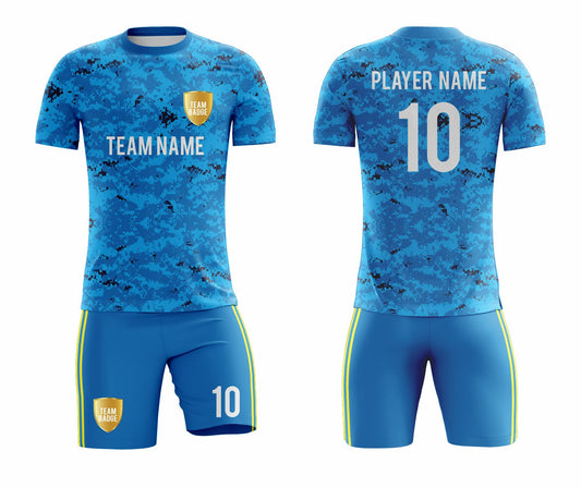 SB 1022 Blue Sublimation Custom Soccer Jersey Adult & Youth Unisex