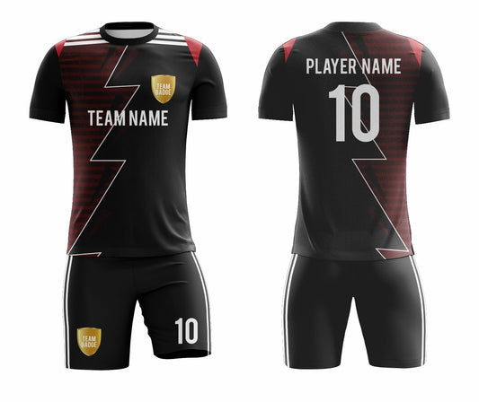 SB 1092 Black Sublimation Custom Soccer Jersey Adult & Youth Unisex