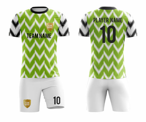 SB 1159 Green/White Sublimation Custom Soccer Jersey Adult & Youth Unisex