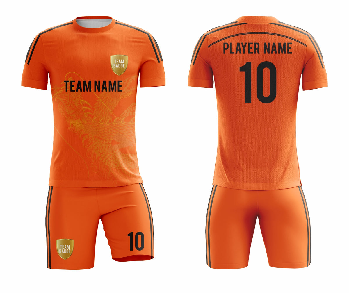 SB 1164 Orange Sublimation Custom Soccer Jersey Adult & Youth Unisex