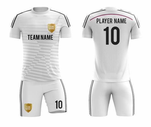 SB 1220 White Sublimation Custom Soccer Jersey Adult & Youth Unisex