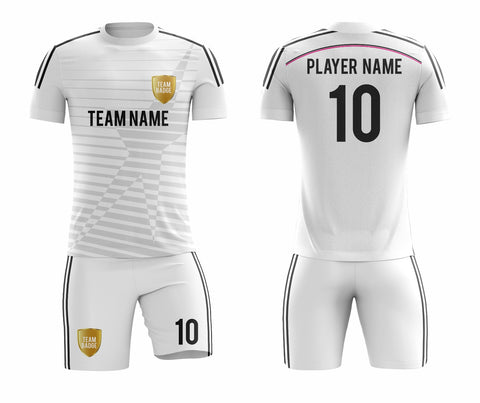 SB 1220 White Sublimation Custom Soccer Jersey Adult & Youth Unisex