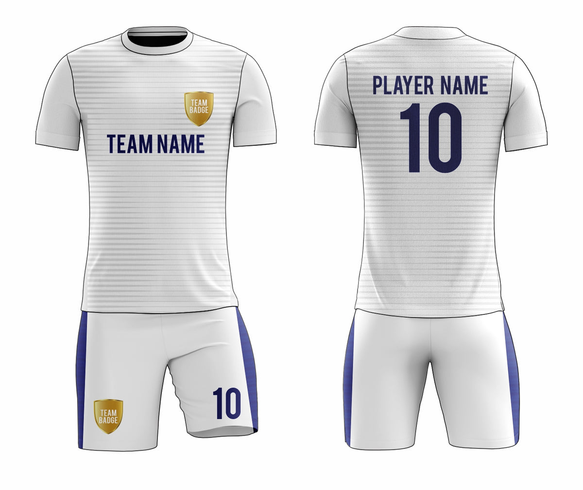 SB 12831 White Sublimation Custom Soccer Jersey Adult & Youth Unisex