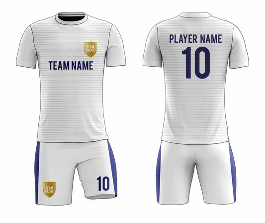SB 12831 White Sublimation Custom Soccer Jersey Adult & Youth Unisex