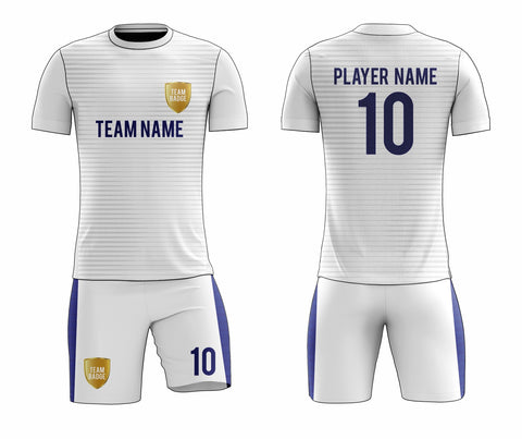 SB 12831 White Sublimation Custom Soccer Jersey Adult & Youth Unisex