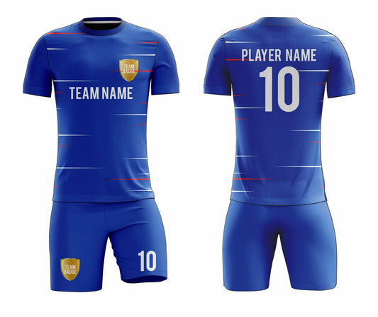 SB 12832 Blue Sublimation Custom Soccer Jersey Adult & Youth Unisex