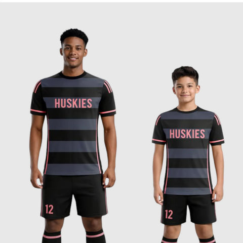 SB 1002 Black Sublimation Custom Soccer Jersey Adult & Youth Unisex