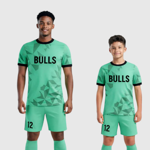 SB 1004 Green Sublimation Custom Soccer Jersey Adult & Youth Unisex