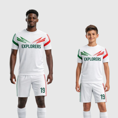 SB 1011 White Sublimation Custom Soccer Jersey Adult & Youth Unisex