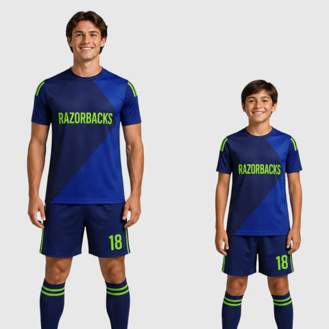 SB 1016 Blue Sublimation Custom Soccer Jersey Adult & Youth Unisex