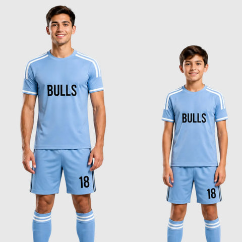 SB 1018 Blue Sublimation Custom Soccer Jersey Adult & Youth Unisex
