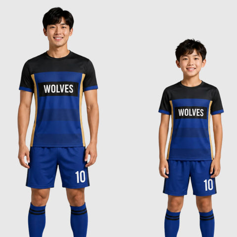 SB 1019 Blue Sublimation Custom Soccer Jersey Adult & Youth Unisex