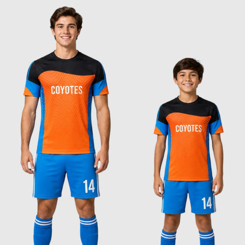 SB 1027 Red/Blue/Black Sublimation Custom Soccer Jersey Adult & Youth Unisex