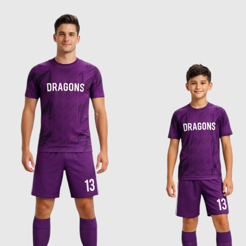 SB 1033 Purple Sublimation Custom Soccer Jersey Adult & Youth Unisex