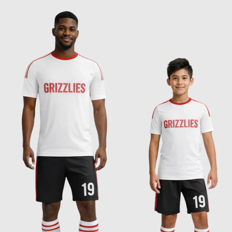 SB 1034 White/Black Sublimation Custom Soccer Jersey Adult & Youth Unisex