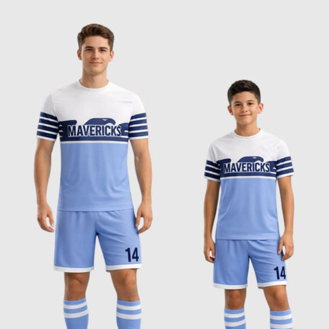 SB 1035 Blue Sublimation Custom Soccer Jersey Adult & Youth Unisex