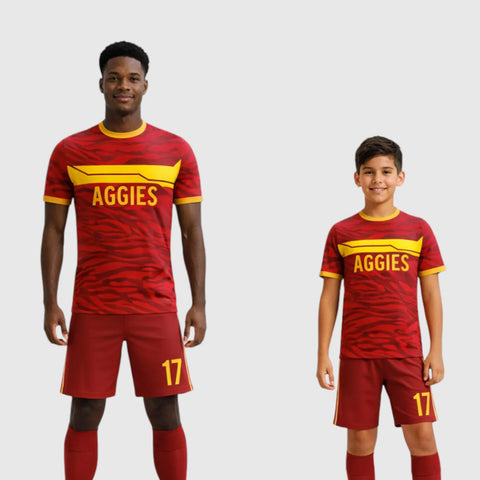 SB 1038 Red Sublimation Custom Soccer Jersey Adult & Youth Unisex