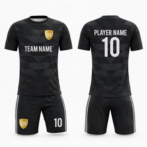 SB 1039 Black Sublimation Custom Soccer Jersey Adult & Youth Unisex