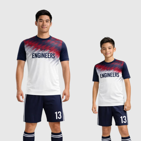 SB 1044 Black/White Sublimation Custom Soccer Jersey Adult & Youth Unisex