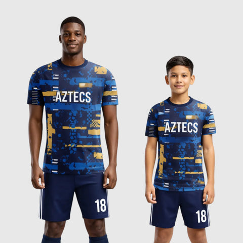 SB 1049 Blue Sublimation Custom Soccer Jersey Adult & Youth Unisex