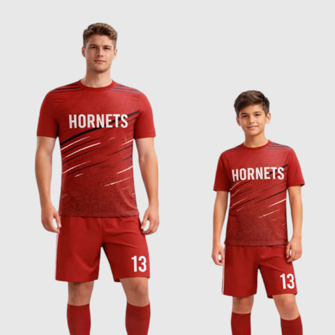SB 1056 Red Sublimation Custom Soccer Jersey Adult & Youth Unisex