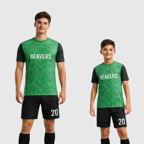 SB 1062 Green/Black Sublimation Custom Soccer Jersey Adult & Youth Unisex