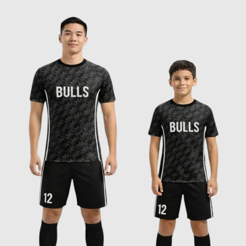 SB 1068 Black Sublimation Custom Soccer Jersey Adult & Youth Unisex