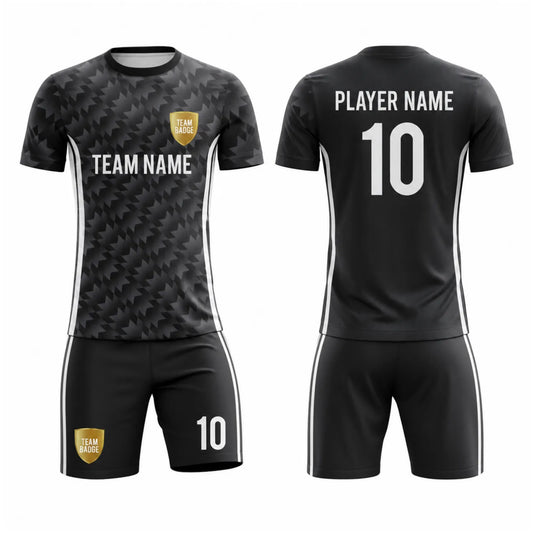 SB 1068 Black Sublimation Custom Soccer Jersey Adult & Youth Unisex