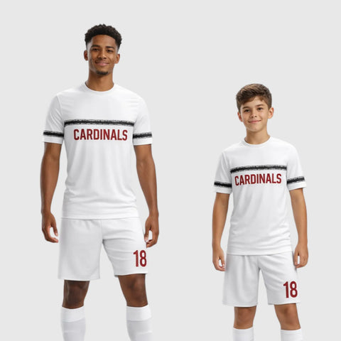 SB 1072 White Sublimation Custom Soccer Jersey Adult & Youth Unisex