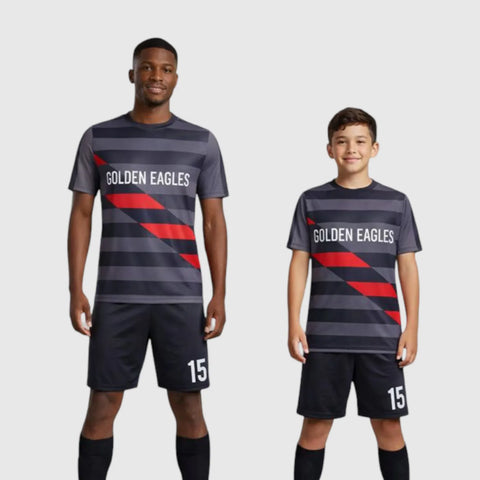 SB 1073 Black Sublimation Custom Soccer Jersey Adult & Youth Unisex