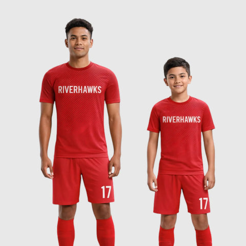 SB 1074 Red Sublimation Custom Soccer Jersey Adult & Youth Unisex