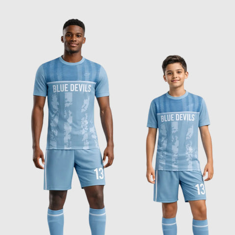SB 1076 Blue Sublimation Custom Soccer Jersey Adult & Youth Unisex