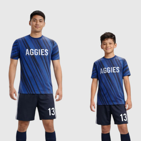 SB 1089 Blue Sublimation Custom Soccer Jersey Adult & Youth Unisex