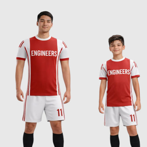 SB 1093 White/Red Sublimation Custom Soccer Jersey Adult & Youth Unisex