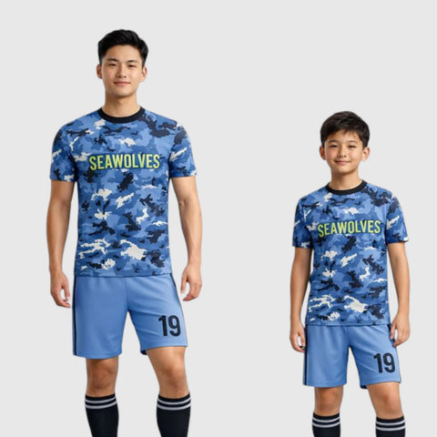 SB 1099 Blue Sublimation Custom Soccer Jersey Adult & Youth Unisex