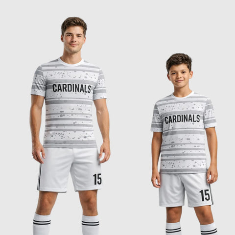 SB 1104 White Sublimation Custom Soccer Jersey Adult & Youth Unisex