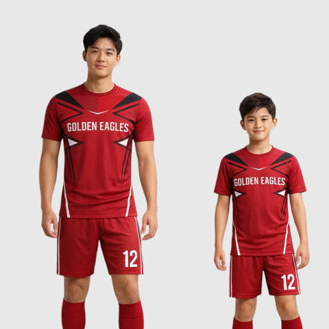 SB 1105 Red Sublimation Custom Soccer Jersey Adult & Youth Unisex